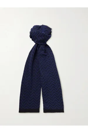 Missoni Men Scarves - Crochet-Knit Cotton Scarf