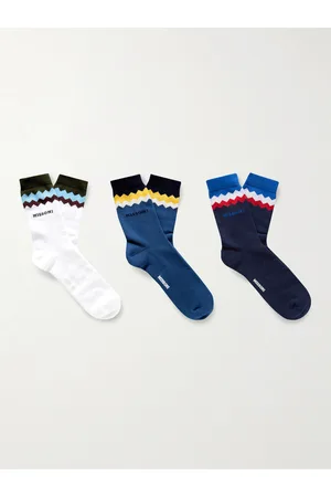 Missoni Three-Pack Cotton-Blend Jacquard Socks