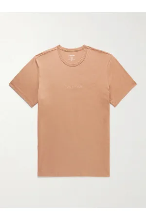 Calvin Klein Men T-shirts - Logo-Embroidered Cotton-Blend Jersey T-Shirt
