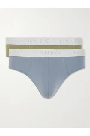 Hanro Men Briefs - Two-Pack Stretch-Cotton Jersey Briefs