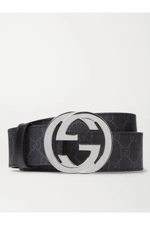 Gucci Men Belts - 4cm Monogrammed Coated-Canvas Belt