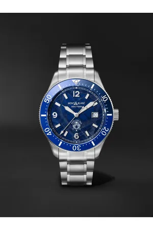 Montblanc Men Watches - 1858 Iced Sea Automatic 41mm Stainless Steel Watch, Ref. No. 129369