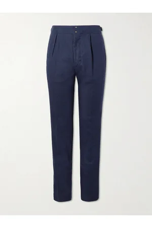 Incotex Venezia 1951 Tapered Pleated Linen Trousers