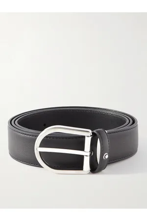 Montblanc 3.5cm Full-Grain Leather Belt