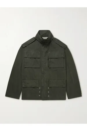 Aspesi Garment-Dyed Cotton Hooded Jacket