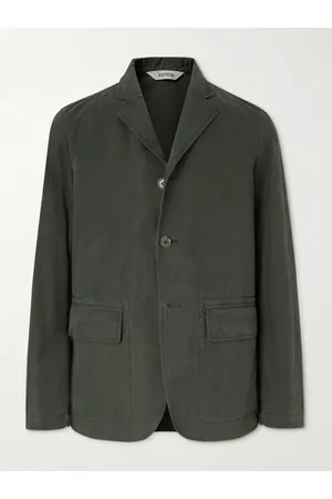 Aspesi Men Jackets - Garment-Dyed Cotton Suit Jacket
