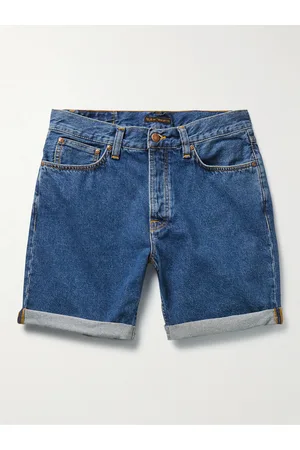 Nudie Jeans Men Shorts - Josh Straight-Leg Organic Denim Shorts