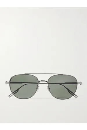Dior Men Sunglasses - NeoDior RU Aviator-Style Gunmetal Sunglasses
