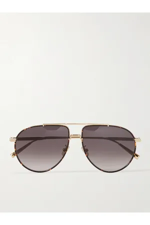 Dior Men Sunglasses - DiorBlackSuit AU Aviator-Style Tortoiseshell Acetate and -Tone Sunglasses
