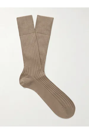 Falke Men Socks - No. 13 Ribbed Pima Cotton-Blend Socks