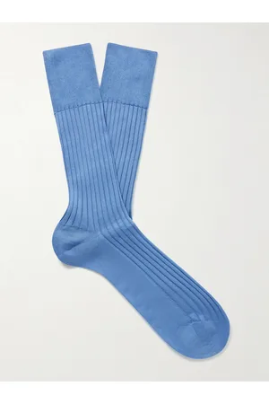 Falke No. 13 Ribbed Pima Cotton-Blend Socks