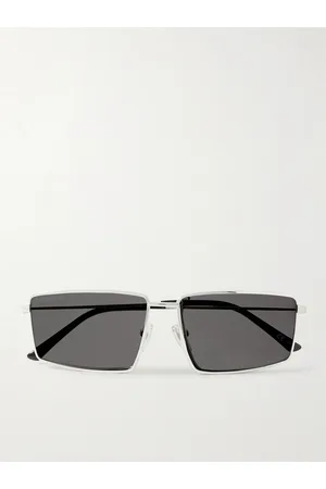 Balenciaga Rectangle-Frame -Tone Sunglasses