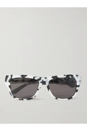 Balenciaga Square-Frame Tortoiseshell Acetate Sunglasses