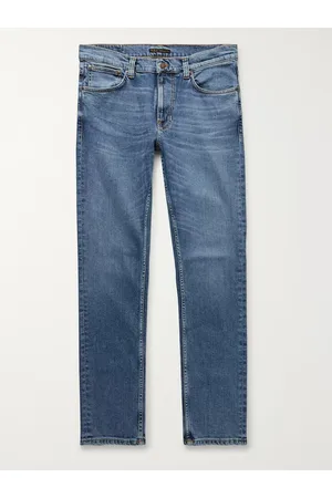 Nudie Jeans Lean Dean Slim-Fit Tapered Organic Stretch-Denim Jeans