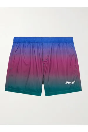 Missoni Straight-Leg Long-Length Logo-Print Degradé Swim Shorts