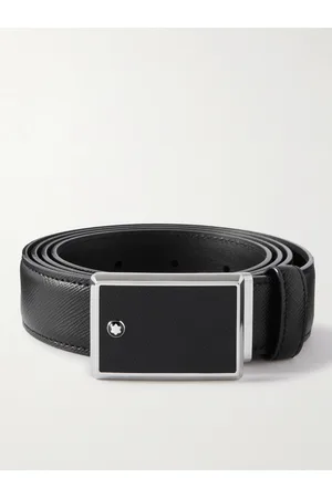 Montblanc Men Belts - 3cm Cross-Grain Leather Belt