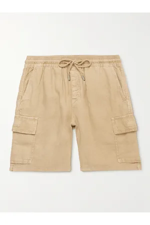 Vilebrequin Baie Straight-Leg Linen Drawstring Cargo Shorts