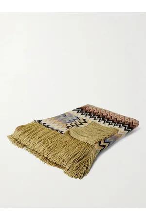 Missoni Home Margot Fringed Crochet-Knit Throw