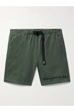 Billionaire Boys Club Logo-Embroidered Belted Cotton-Twill Shorts