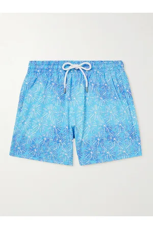 Vilebrequin Men Swim Shorts - Moonrise Straight-Leg Mid-Length Printed Swim Shorts