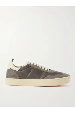Officine Creative Men Sneakers - Kombined Suede-Trimmed Leather Sneakers