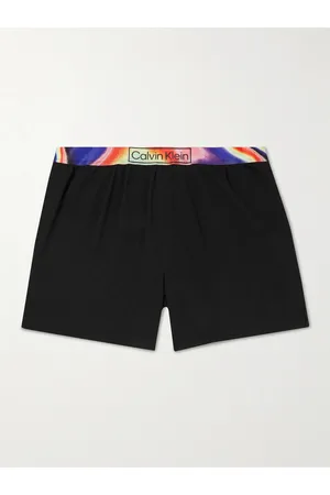 Calvin Klein Pride Logo-Print Stretch-Cotton Jersey Pyjama Shorts