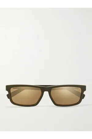 Dior DioRider S2U Rectangle-Frame Acetate Mirrored Sunglasses