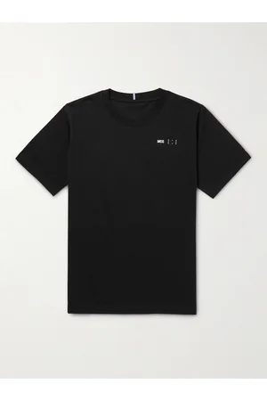 McQ Men T-shirts - Logo-Appliquéd Printed Cotton-Jersey T-Shirt