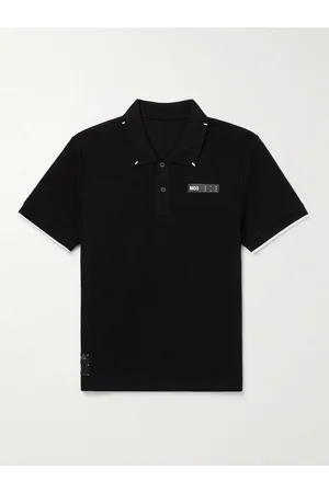 McQ Men Polo Shirts - Logo-Appliquéd Cotton-Piqué Polo Shirt