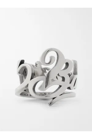 Balenciaga Men Rings - Typo -Tone Ring