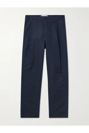 Orlebar Brown Men Pants - Dunmore Tapered Linen and Cotton-Blend Trousers