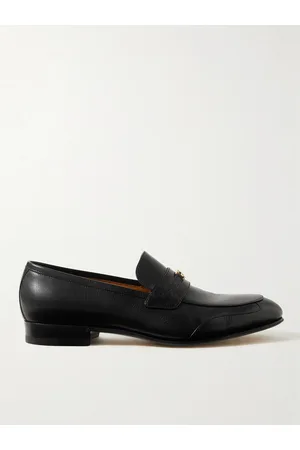 Gucci Logo-Detailed Leather Loafers