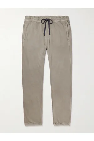 James Perse Men Trousers - Straight-Leg Supima Cotton-Jersey Sweatpants