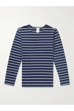 Nudie Jeans Men T-shirts - Charles Striped Cotton-Jersey T-Shirt