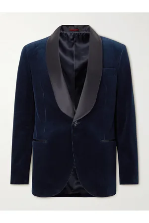 Brunello Cucinelli Shawl-Collar Cotton and Silk-Blend Corduroy Tuxedo Jacket