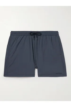 Nudie Jeans Men Swim Shorts - Straight-Leg Mid-Length Recycled Swim Shorts