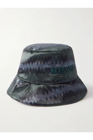 Missoni Men Hats - Logo-Embroidered Nylon Bucket Hat