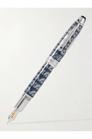 Montblanc Meisterstück Around the World in 80 Days Solitaire LeGrand Resin and Platinum-Plated Fountain Pen
