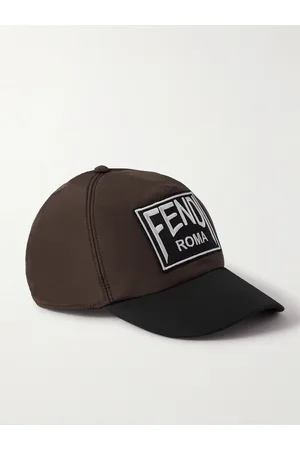 Fendi Men Hats - Logo-Print Canvas Baseball Cap