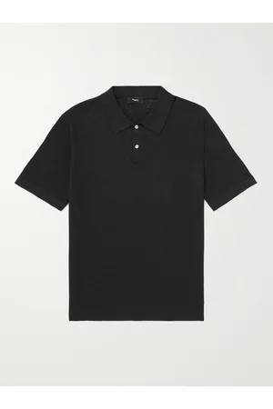THEORY Men Polo Shirts - Goris Linen-Blend Polo Shirt