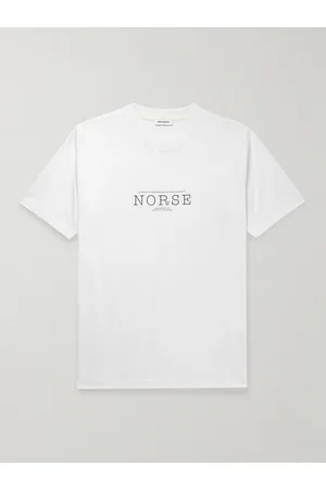 Norse projects Men T-shirts - Johannes Logo-Print Cotton-Jersey T-Shirt