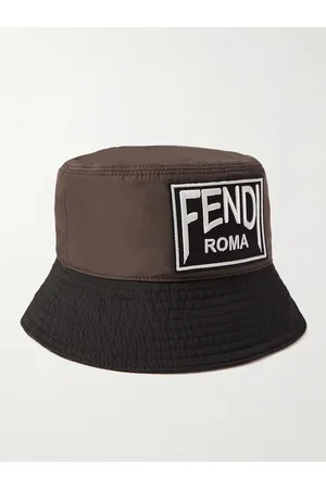 Fendi Logo-Appliquéd Canvas Bucket Hat