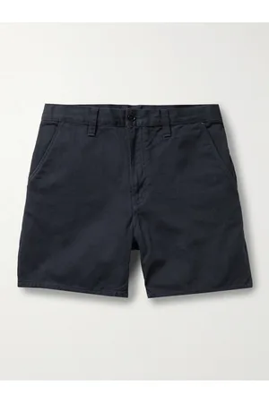 Nudie Jeans Men Shorts - Luke Straight-Leg Organic Cotton-Twill Shorts