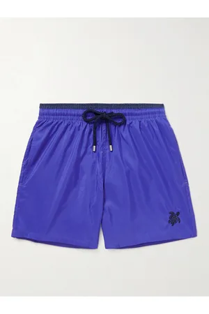 Vilebrequin Men Swim Shorts - Mokami Mid-Length Embroidered Recycled Swim Shorts