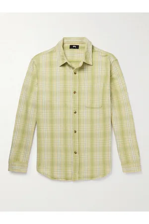 STUSSY Checked Cotton-Flannel Shirt