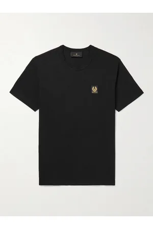 Belstaff Men T-shirts - Logo-Appliquéd Cotton-Jersey T-Shirt