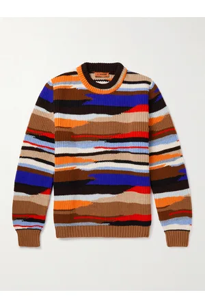 Missoni Men Jumpers - Striped Intarsia Wool Sweater