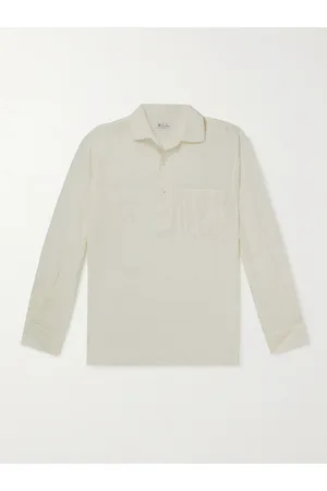 Loro Piana Men Polo Shirts - Andre Linen Polo Shirt