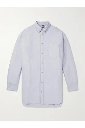 Aspesi Button-Down Collar Padded Cotton Oxford Shirt