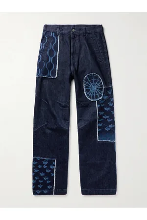 MCQ Men Jeans - Wide-Leg Frayed Patchwork Jeans